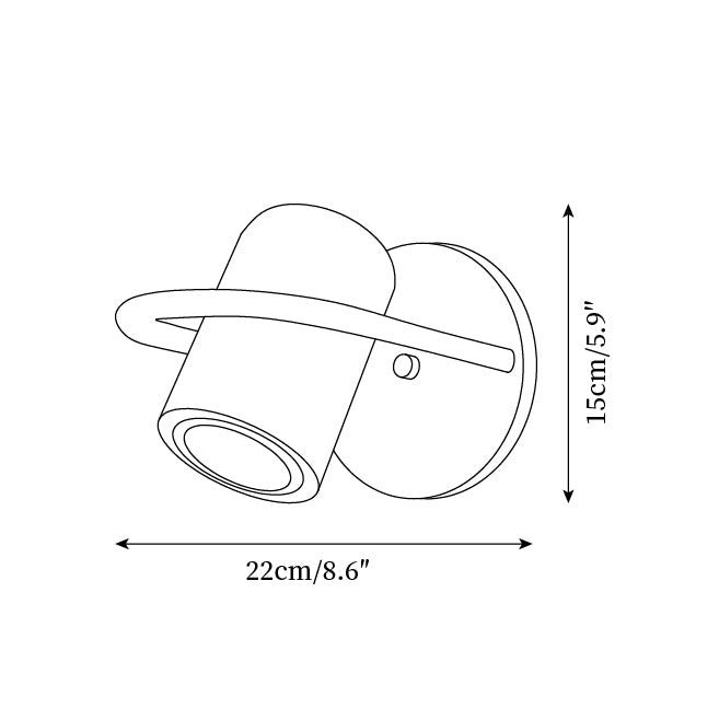 Cavenwyn Aluminium Wall Light-Moonnatur