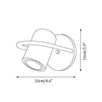 Cavenwyn Aluminium Wall Light-Moonnatur