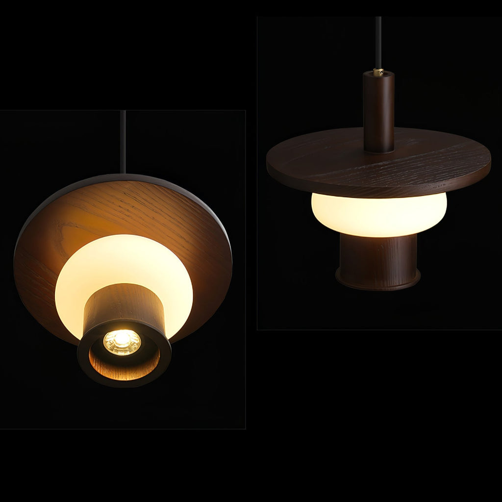 Vionelle Wood Pendant Light-Moonnatur