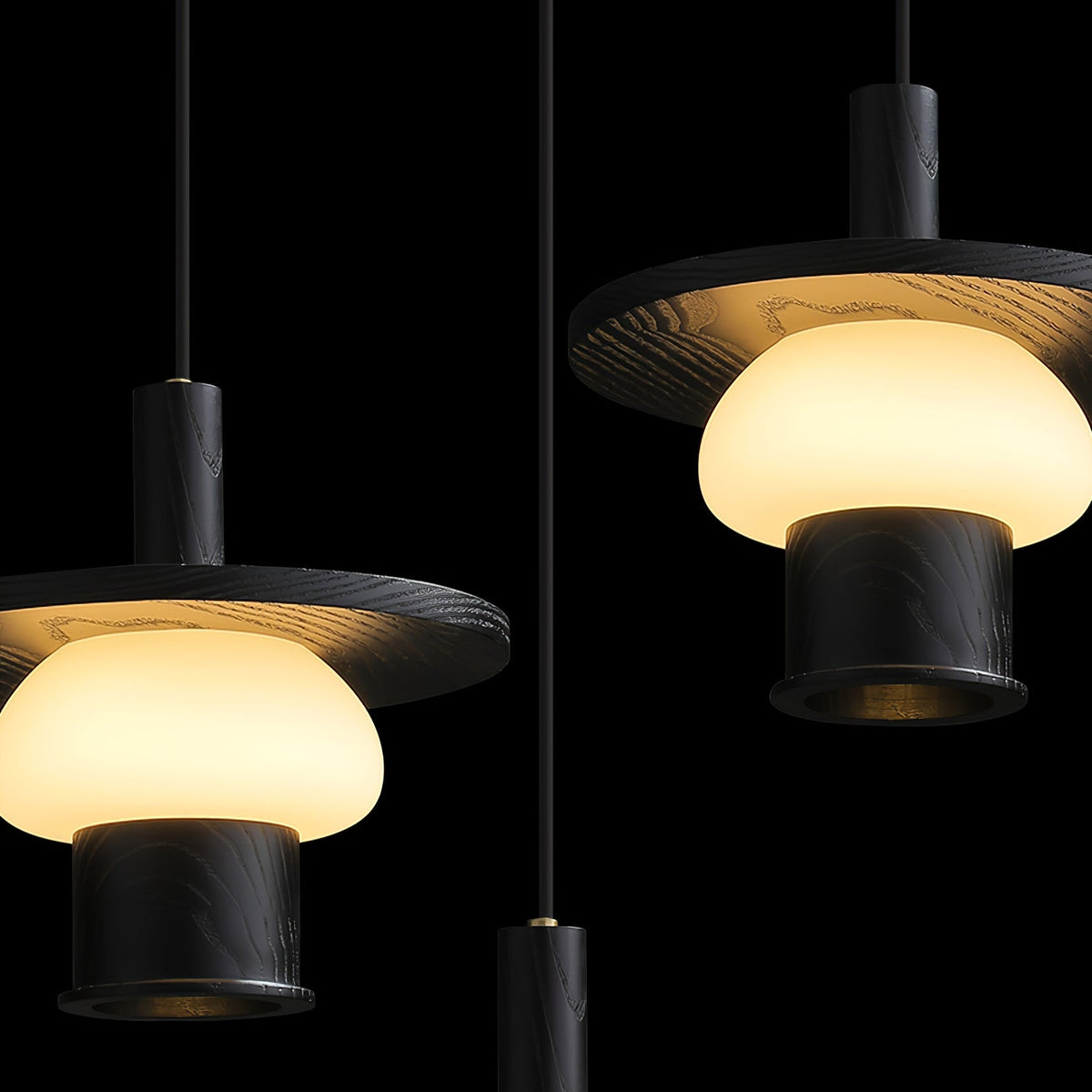 Vionelle Wood Pendant Light-Moonnatur