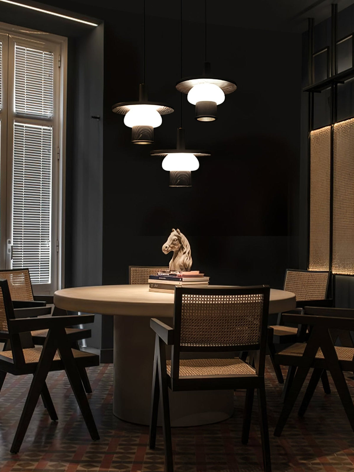 Vionelle Wood Pendant Light-Moonnatur