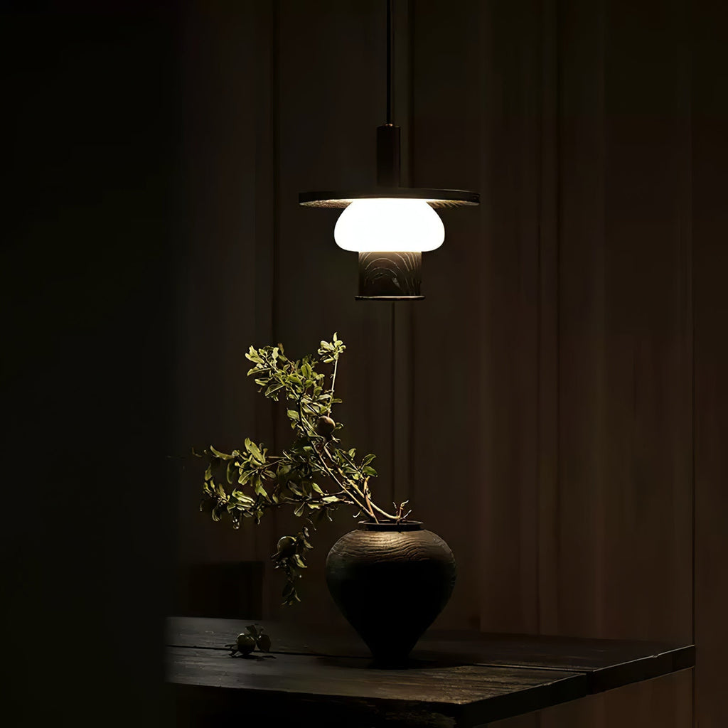 Vionelle Wood Pendant Light-Moonnatur