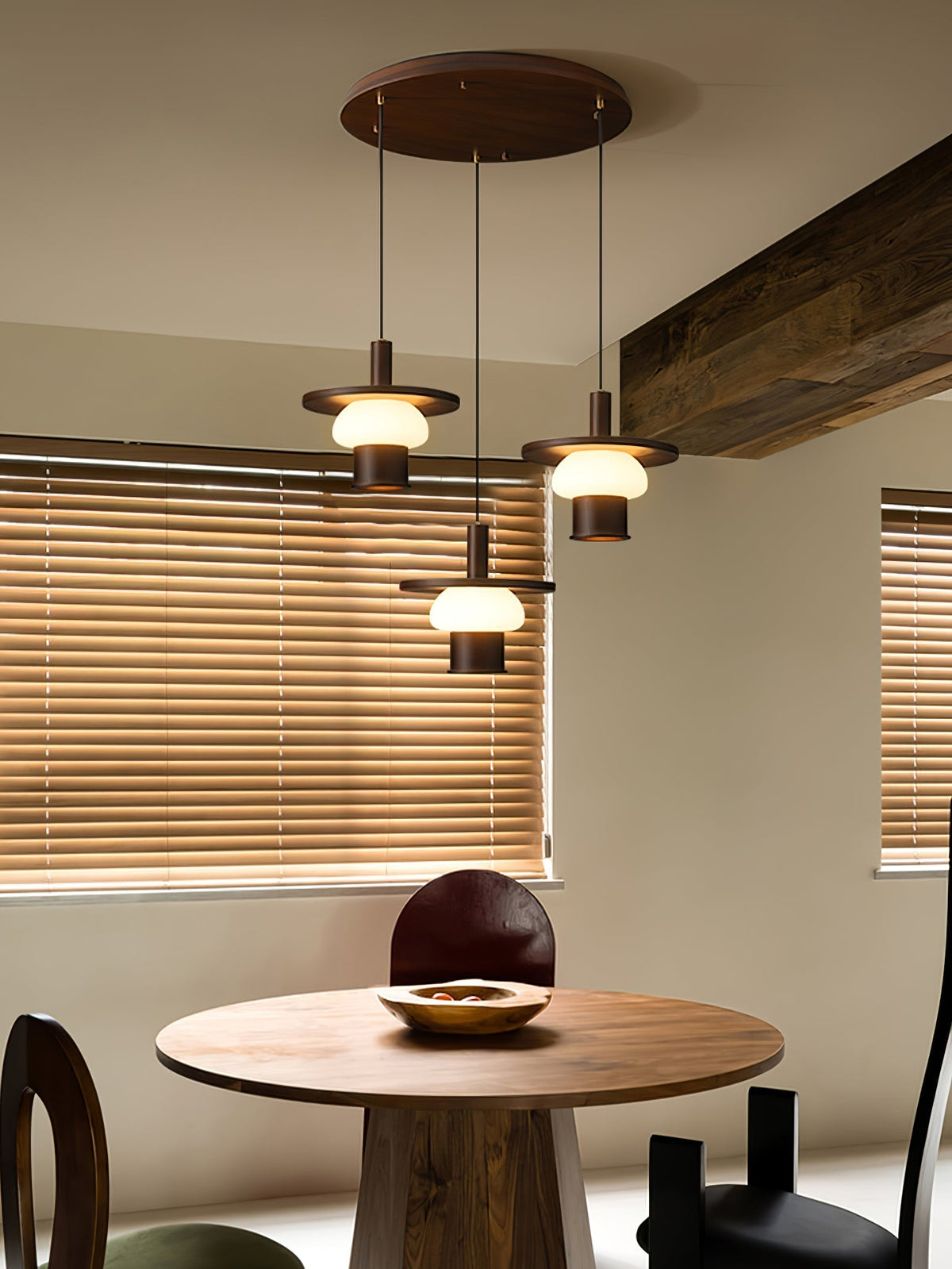 Vionelle Wood Pendant Light-Moonnatur
