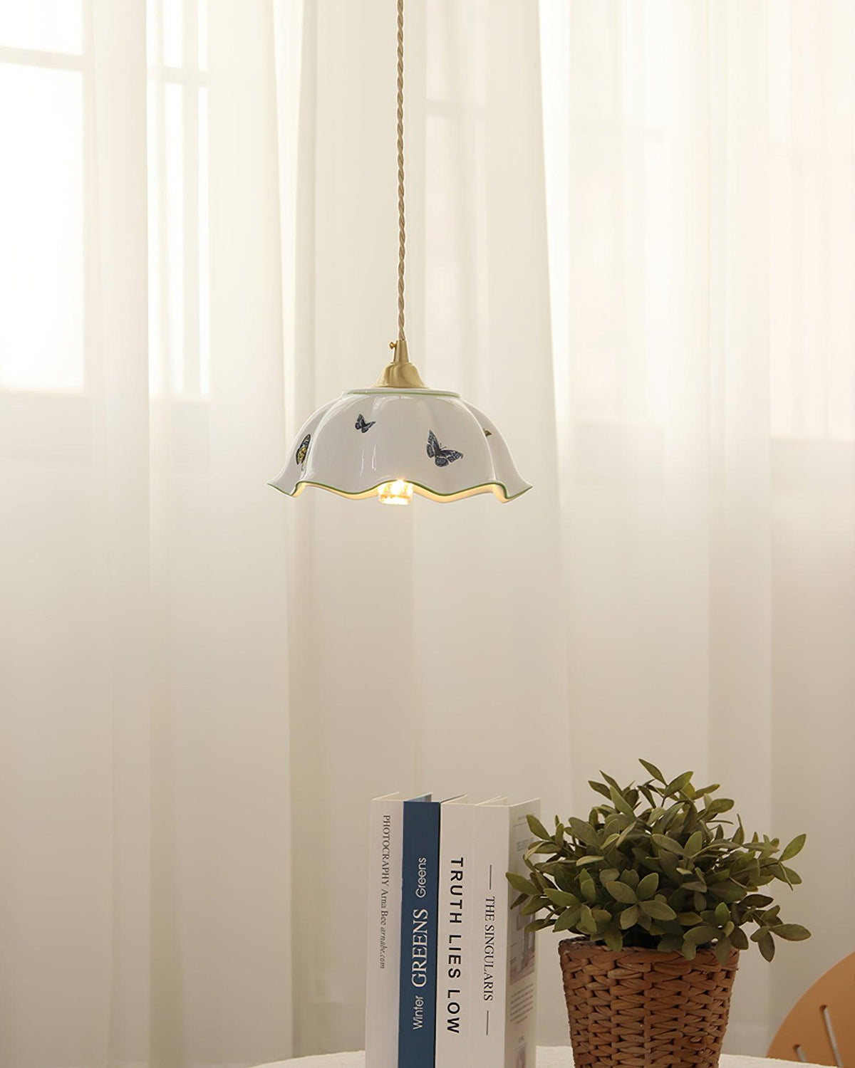 Darnelwynne Ceramic Pendant Light-Moonnatur