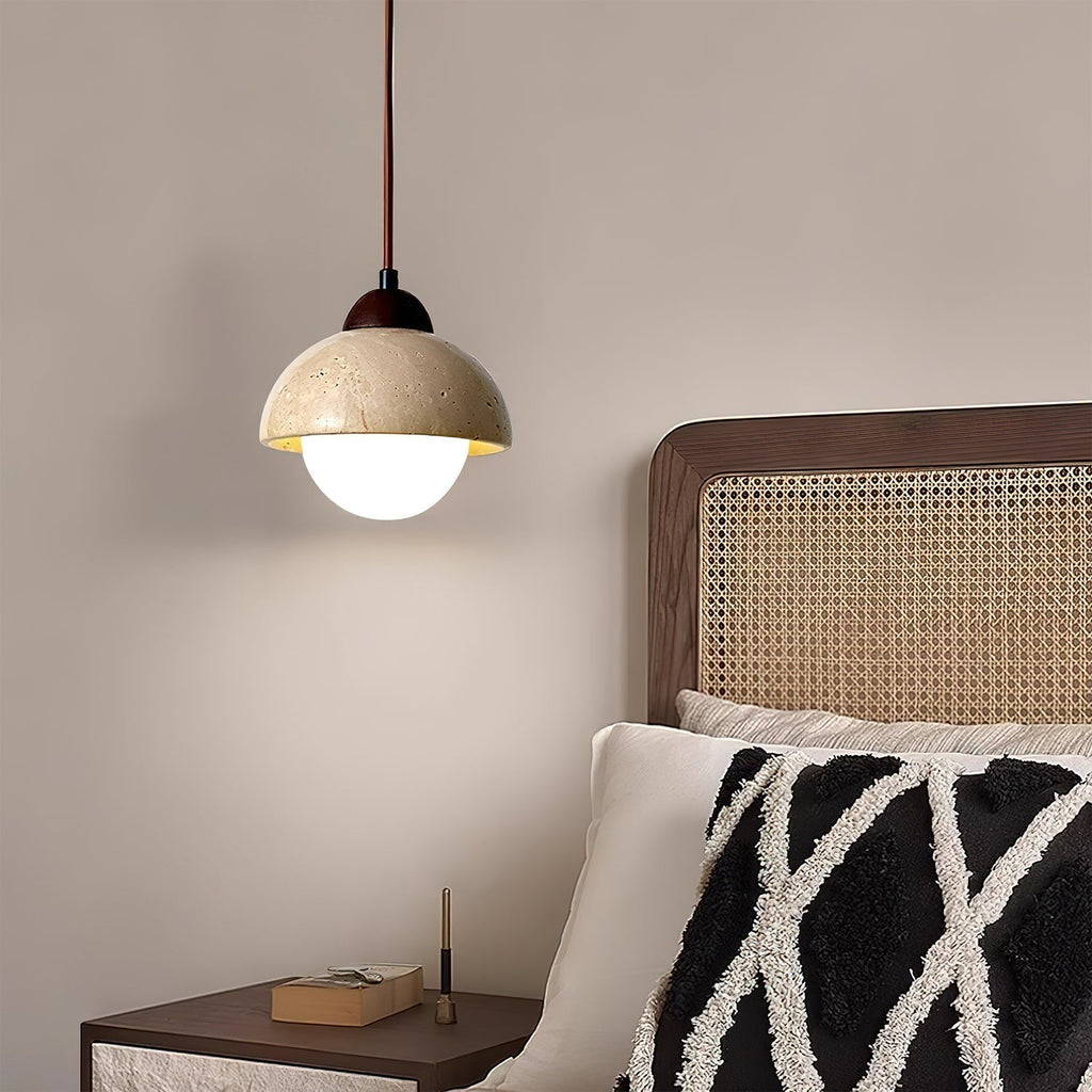 Fendelora Travertine Pendant Light-Moonnatur