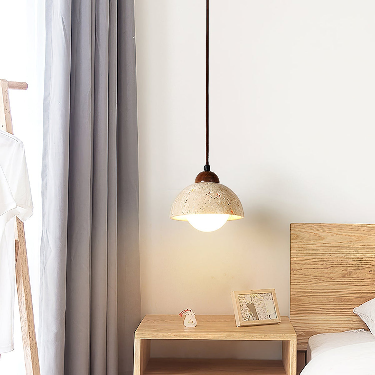 Fendelora Travertine Pendant Light-Moonnatur