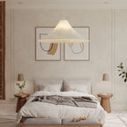Lyrenaria Mulberry Silk Pendant Light-Moonnatur