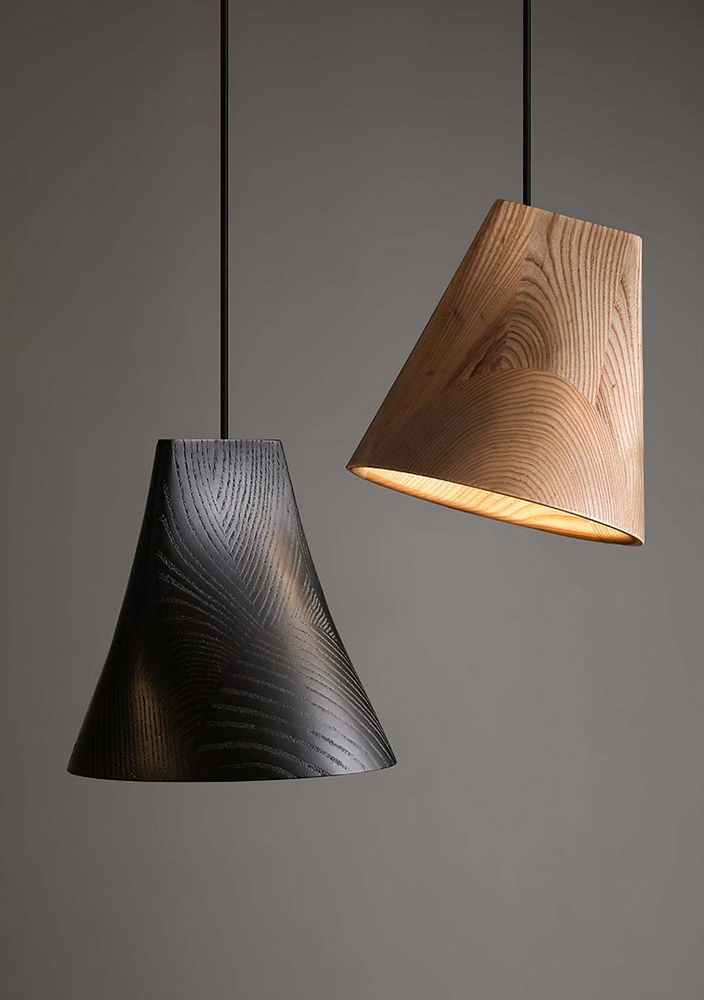 Farnelonna Wood Pendant Light-Moonnatur