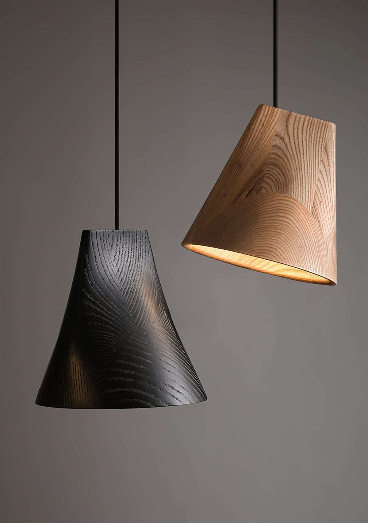 Farnelonna Wood Pendant Light-Moonnatur