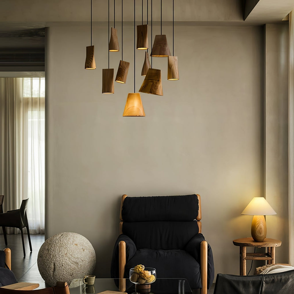 Farnelonna Wood Pendant Light-Moonnatur