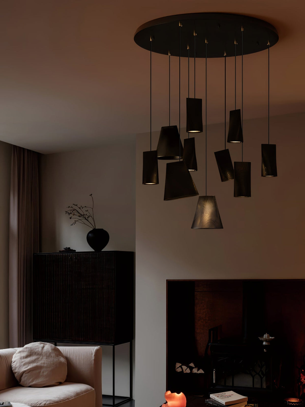 Farnelonna Wood Pendant Light-Moonnatur