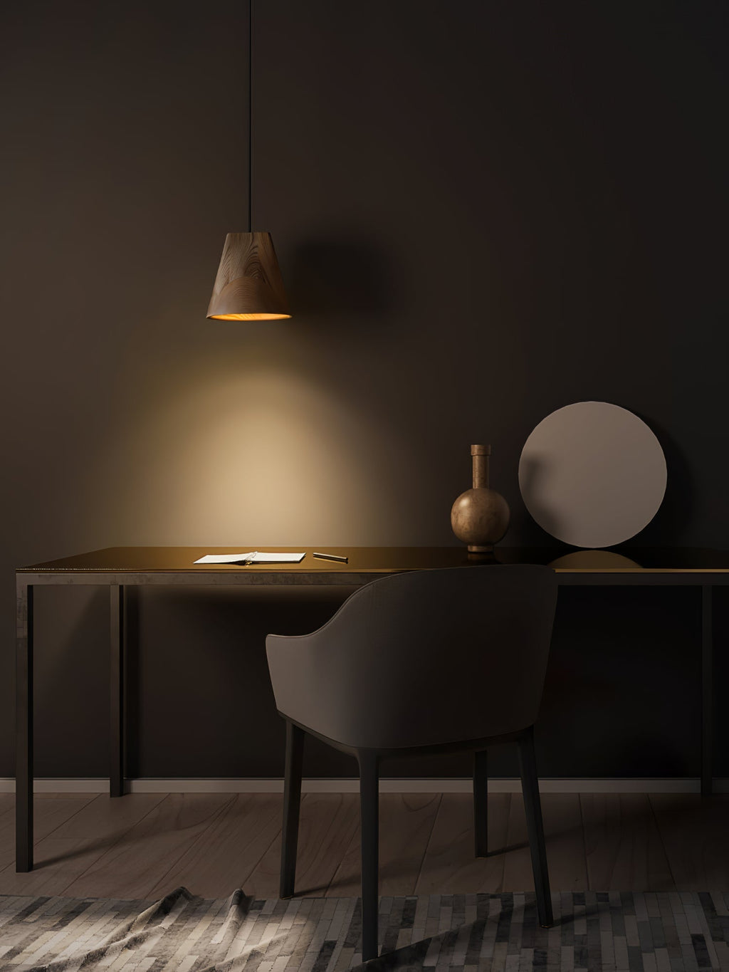 Farnelonna Wood Pendant Light-Moonnatur