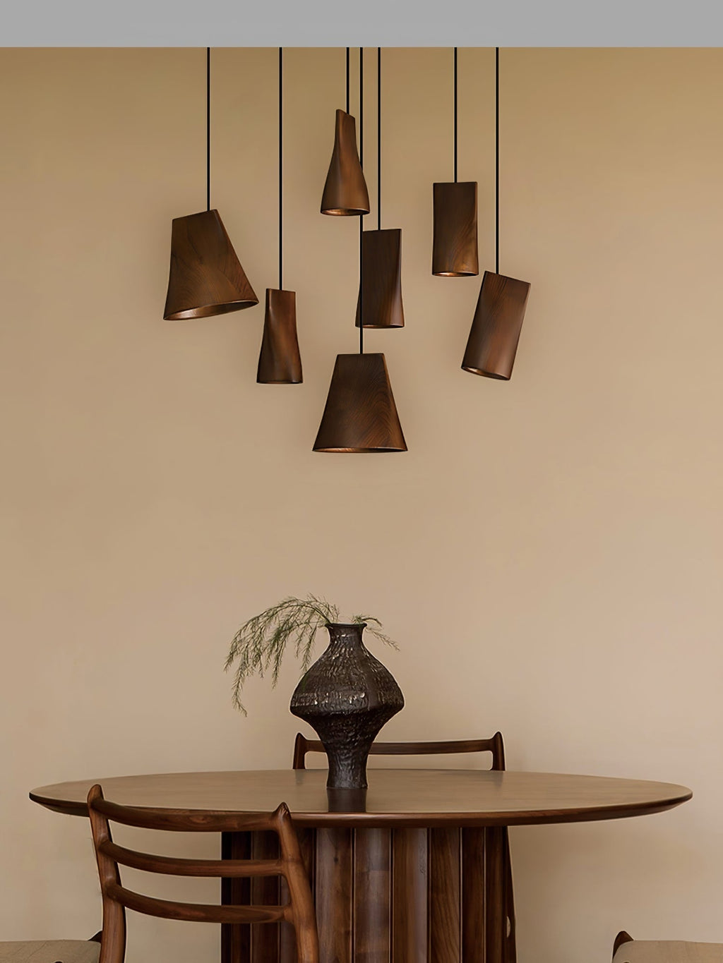 Farnelonna Wood Pendant Light-Moonnatur