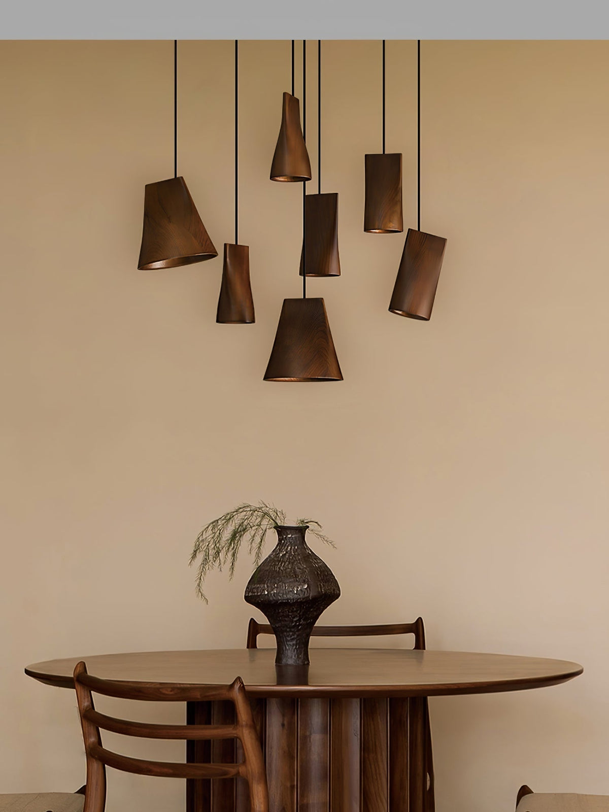 Farnelonna Wood Pendant Light-Moonnatur