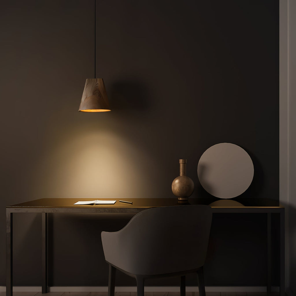 Farnelonna Wood Pendant Light-Moonnatur