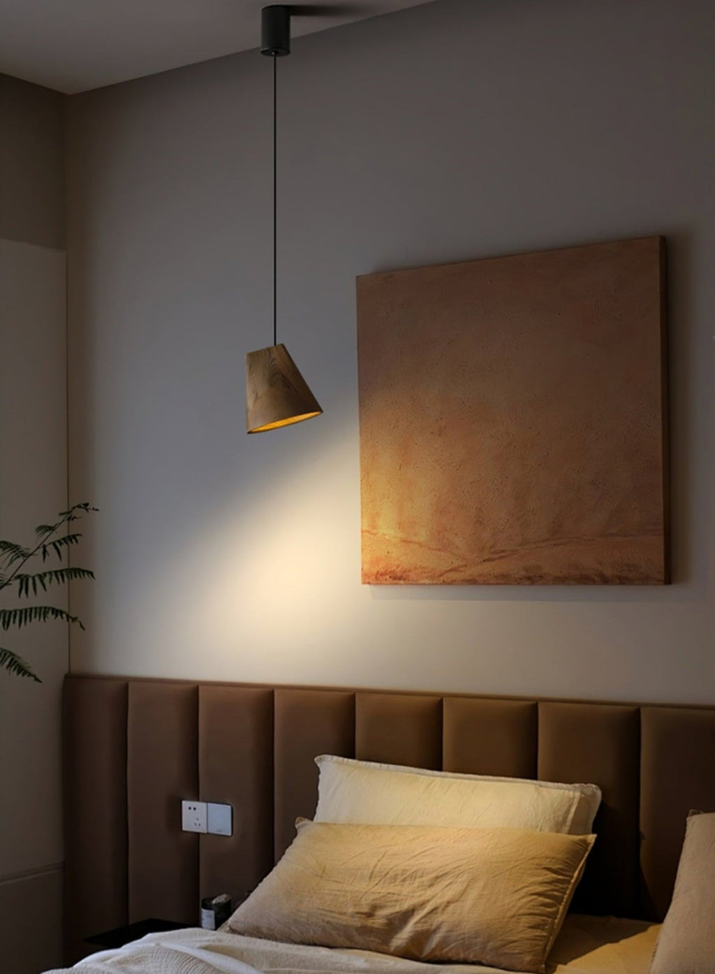 Farnelonna Wood Pendant Light-Moonnatur