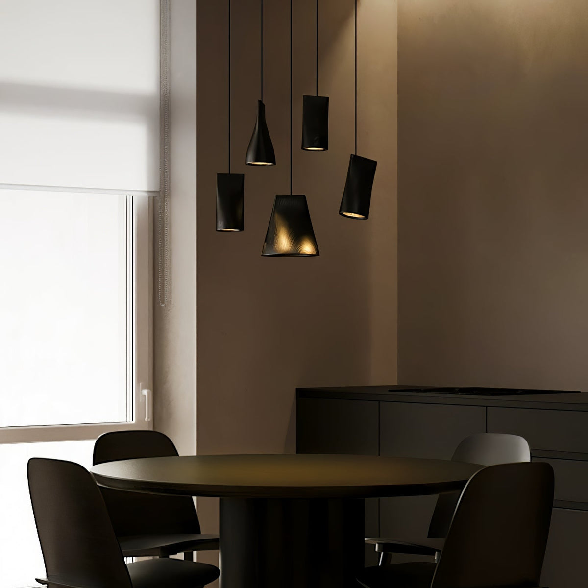 Farnelonna Wood Pendant Light-Moonnatur