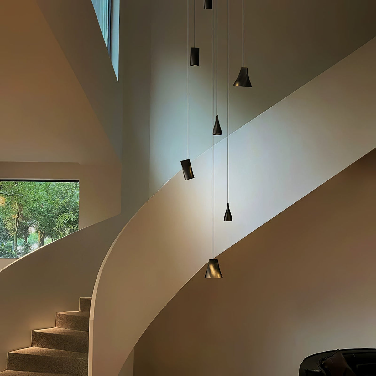 Farnelonna Wood Pendant Light-Moonnatur