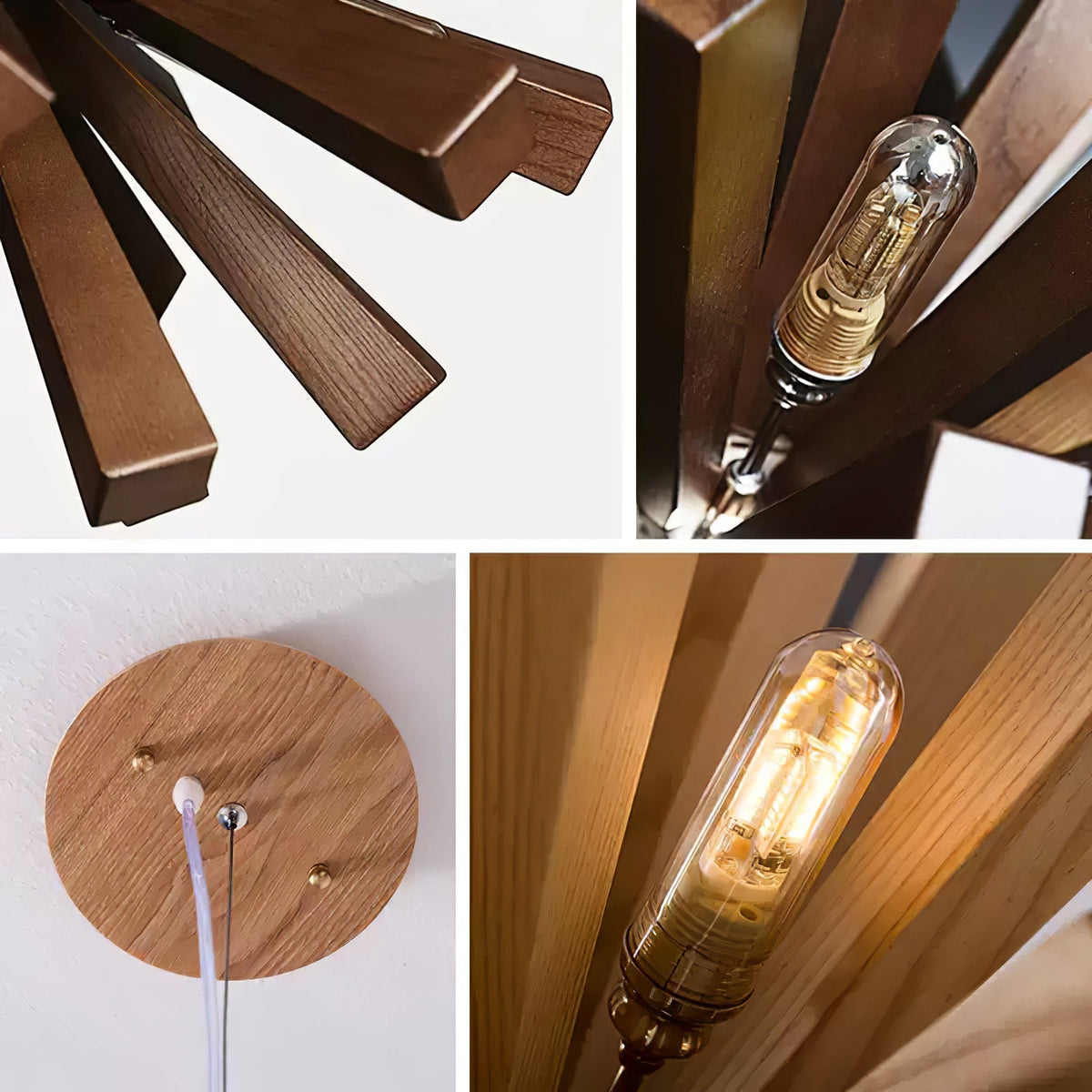 Galenis Wood Chandelier-Moonnatur