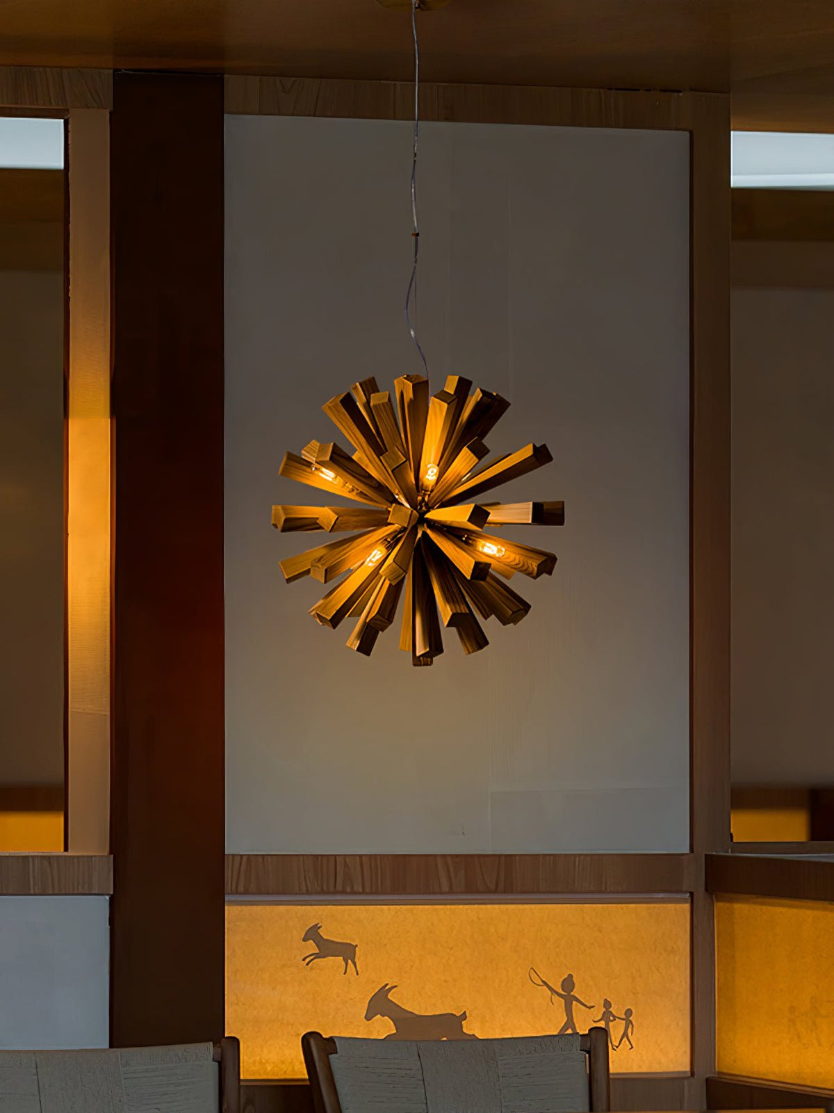 Galenis Wood Chandelier-Moonnatur