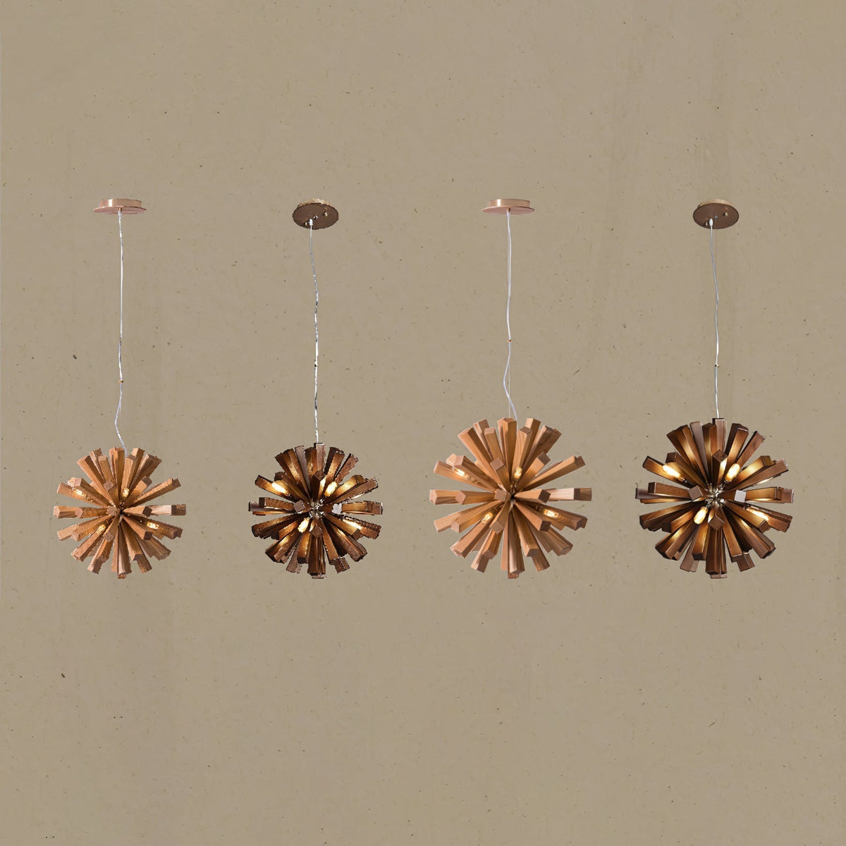 Galenis Wood Chandelier-Moonnatur