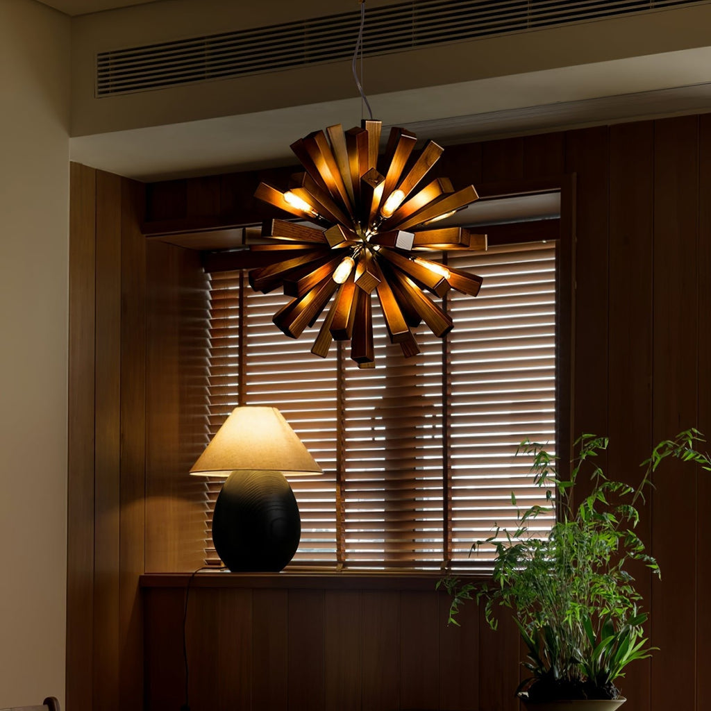 Galenis Wood Chandelier-Moonnatur