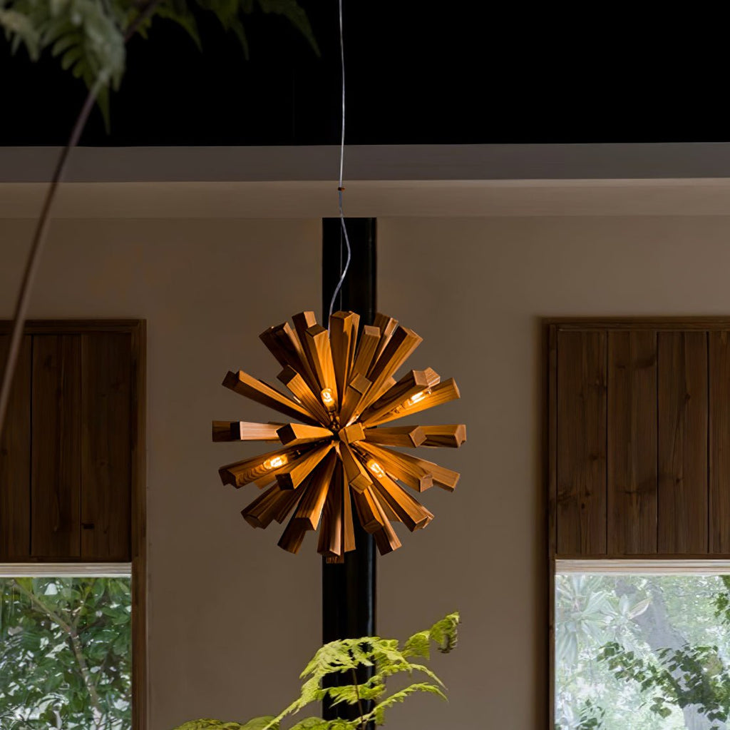 Galenis Wood Chandelier-Moonnatur