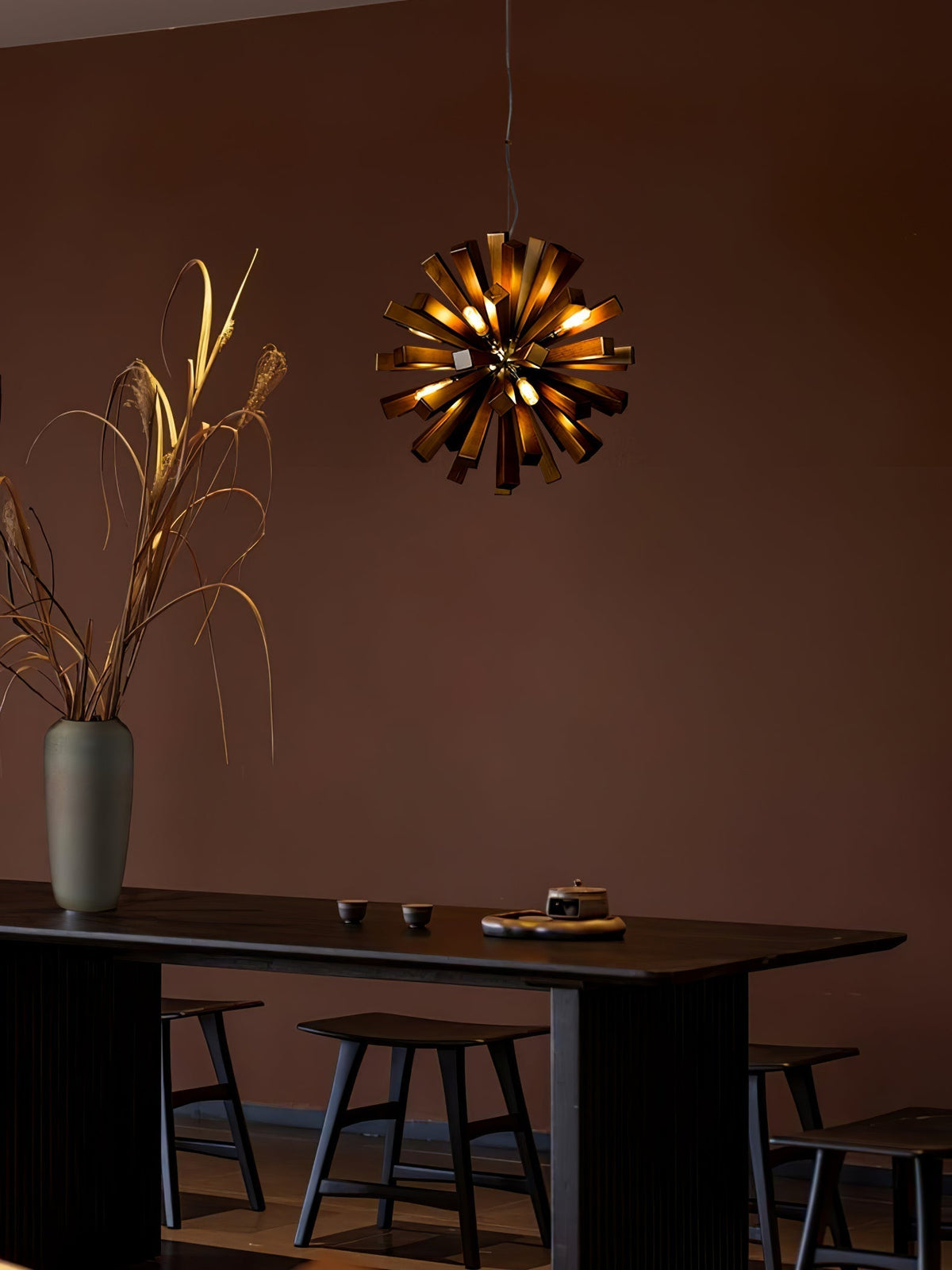 Galenis Wood Chandelier-Moonnatur