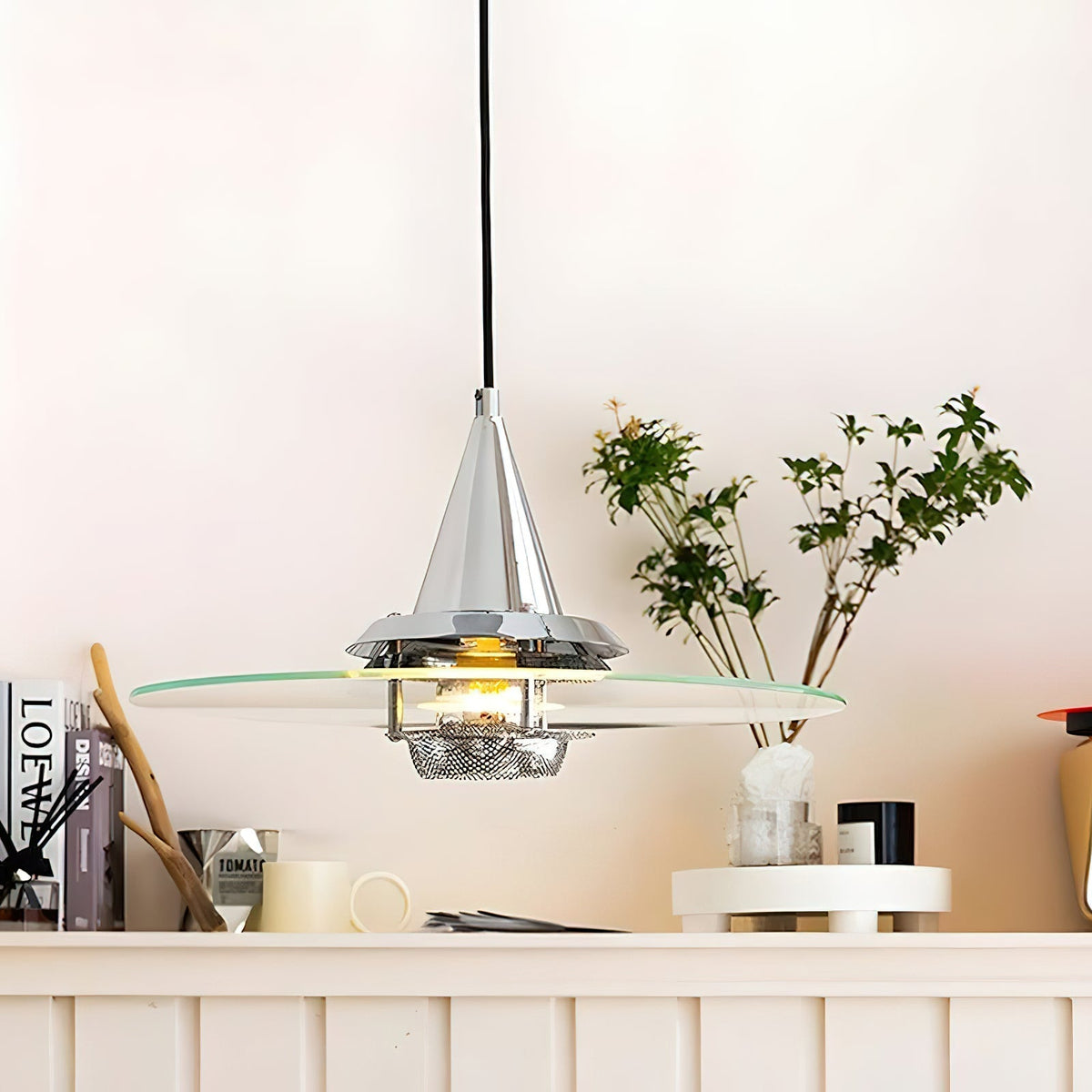 Idenora Glass Pendant Light-Moonnatur