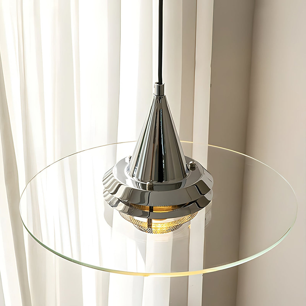 Idenora Glass Pendant Light-Moonnatur