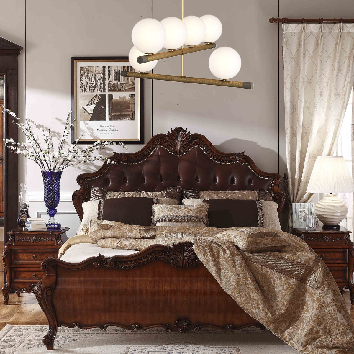 Ravensina Glass Chandelier-Moonnatur