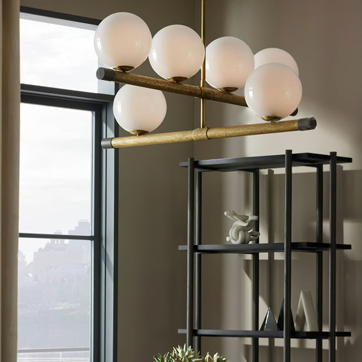 Ravensina Glass Chandelier-Moonnatur