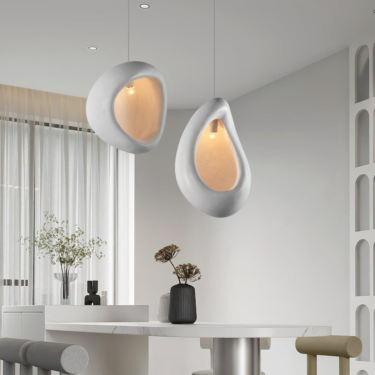 Brynella Resin Pendant Light-Moonnatur