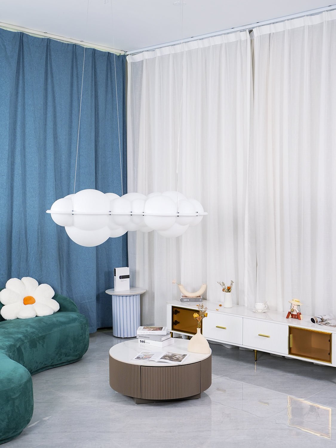 Bryniel Polyethylene Pendant Light-Moonnatur