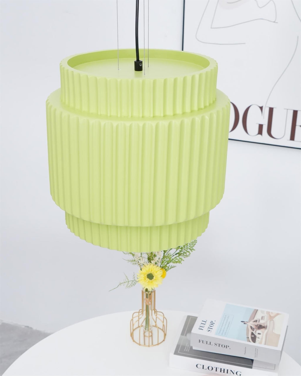Elsenenelle Resin Pendant Light-Moonnatur