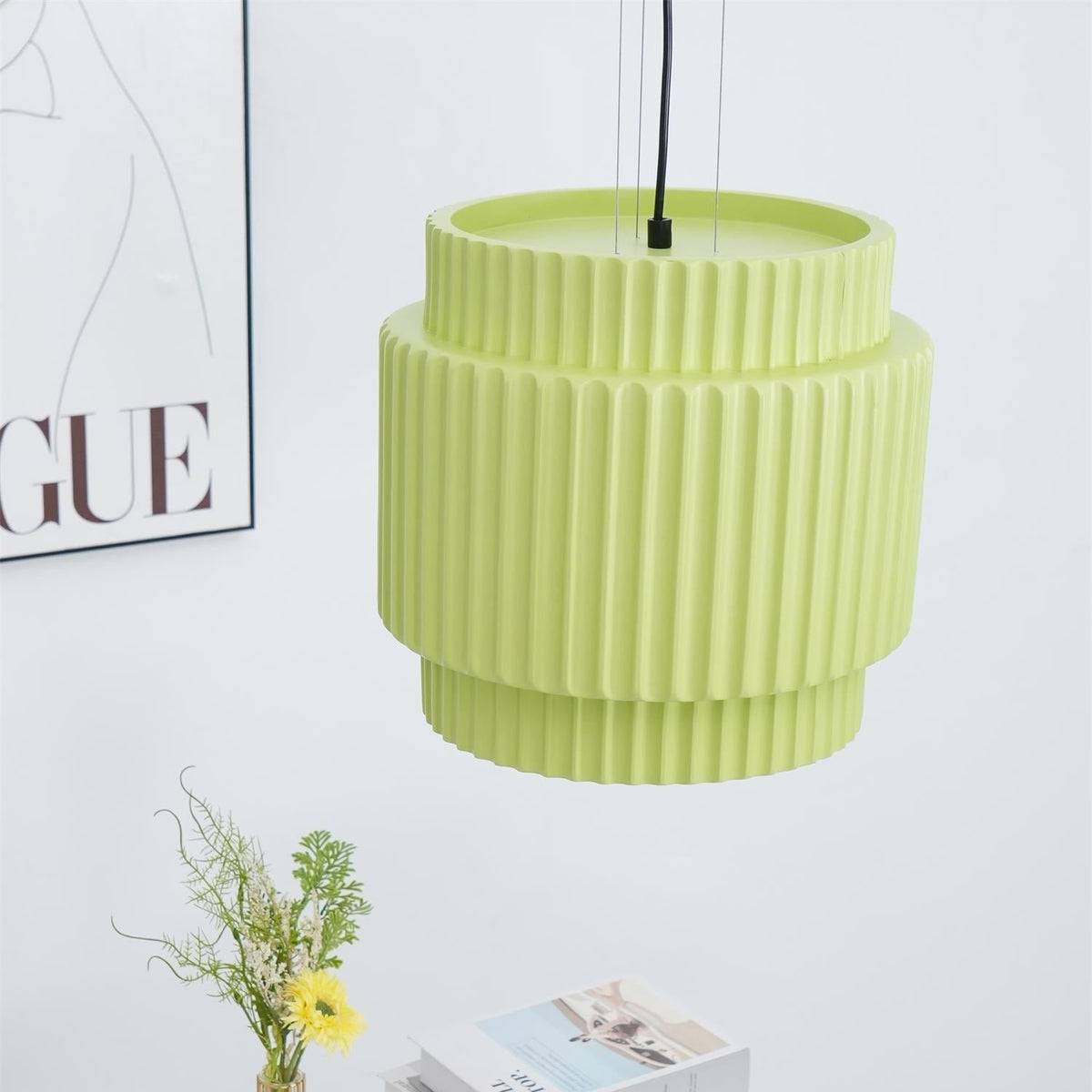 Elsenenelle Resin Pendant Light-Moonnatur