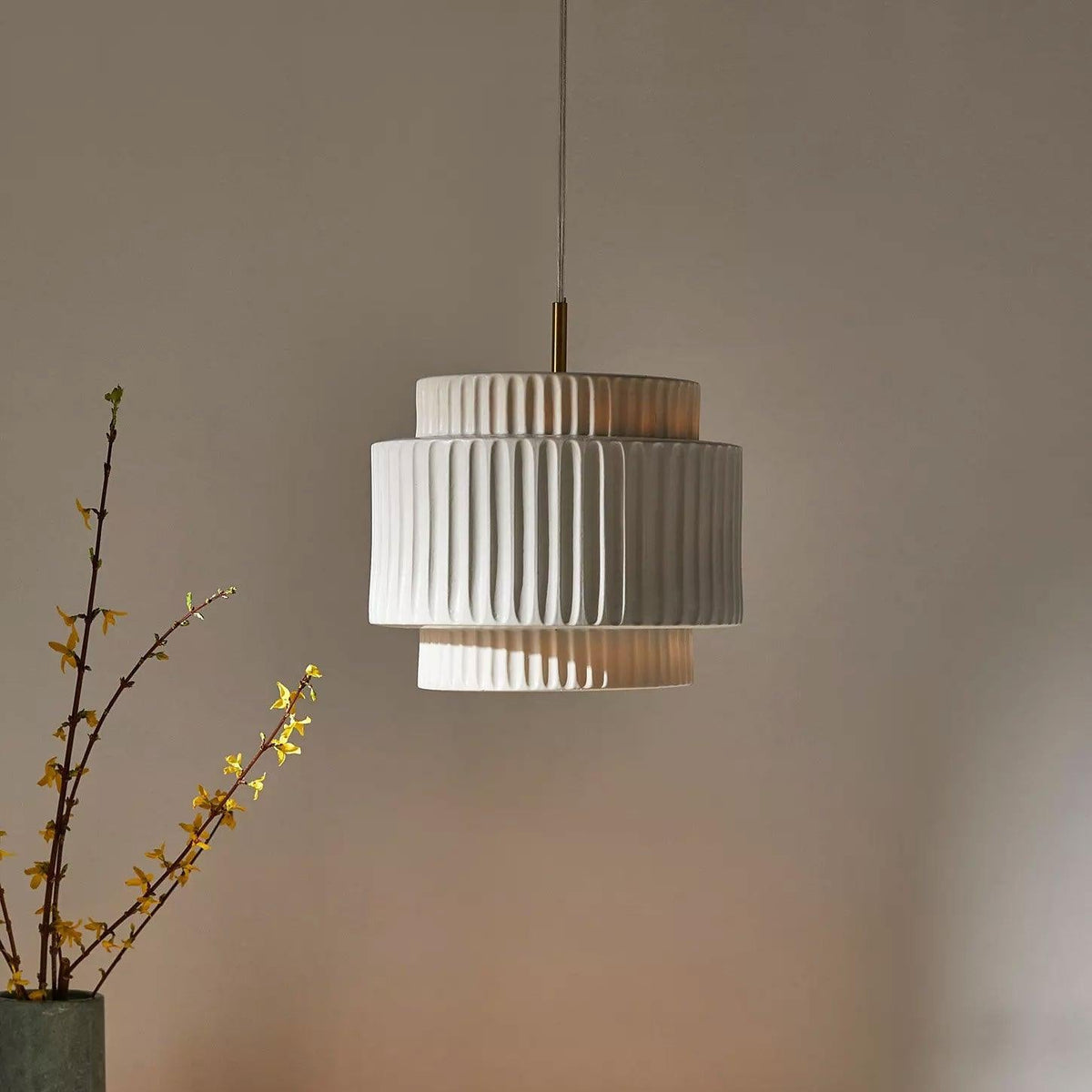 Elsenenelle Resin Pendant Light-Moonnatur