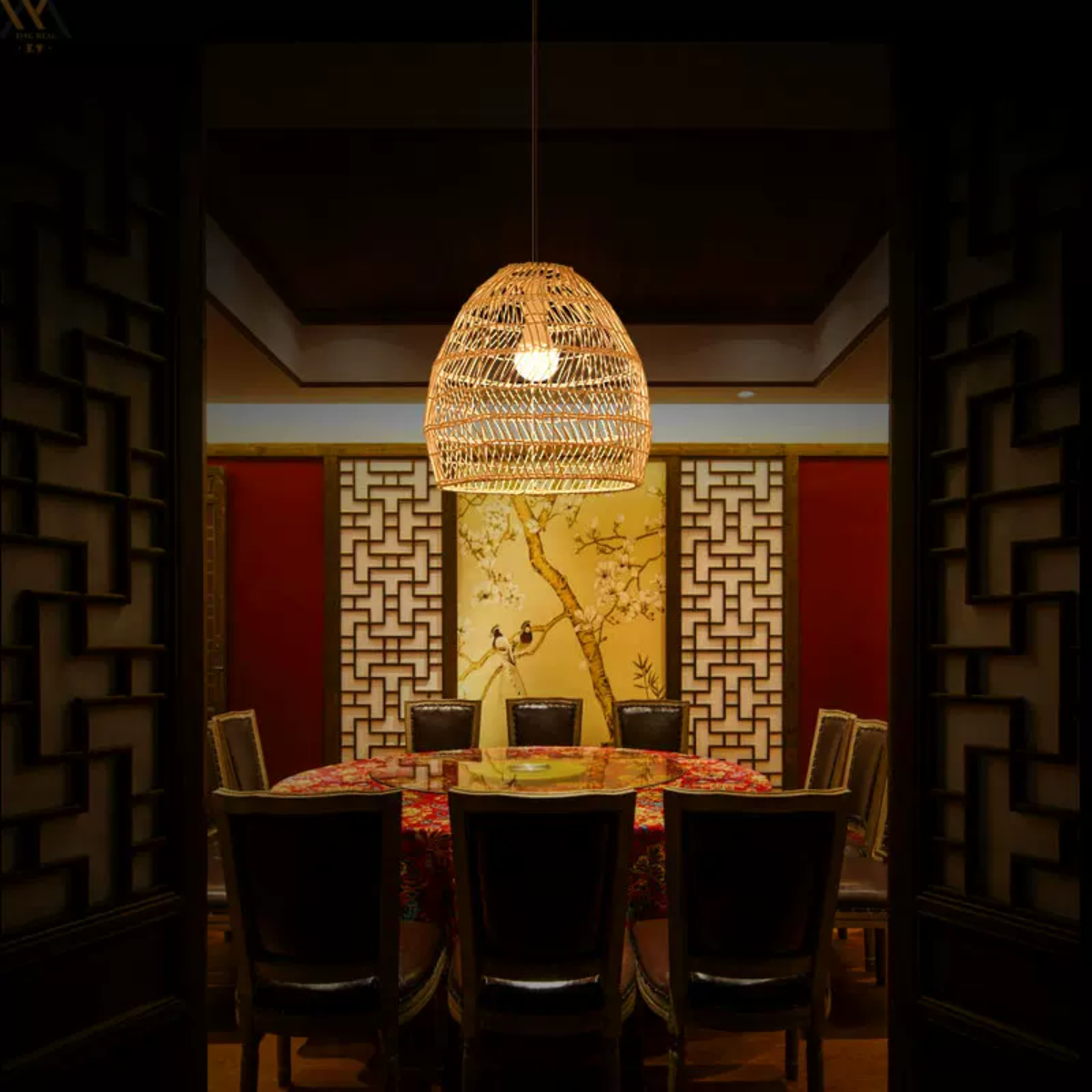 Torrencove Rattan Pendant Light-Moonnatur