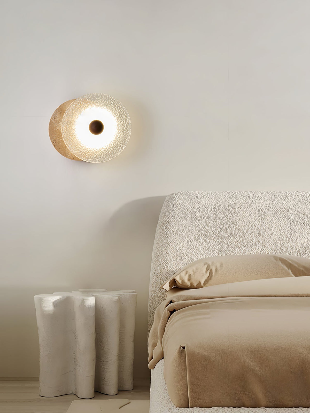 Dorrenina Travertine Wall Light-Moonnatur