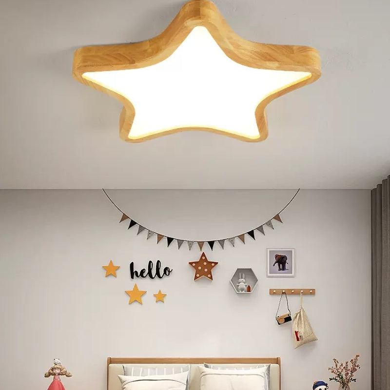 Islengrove Wood Ceiling Light-Moonnatur