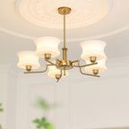 Zeluna Glass Chandelier-Moonnatur