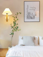 Islenenora Oak Wood Wall Light-Moonnatur
