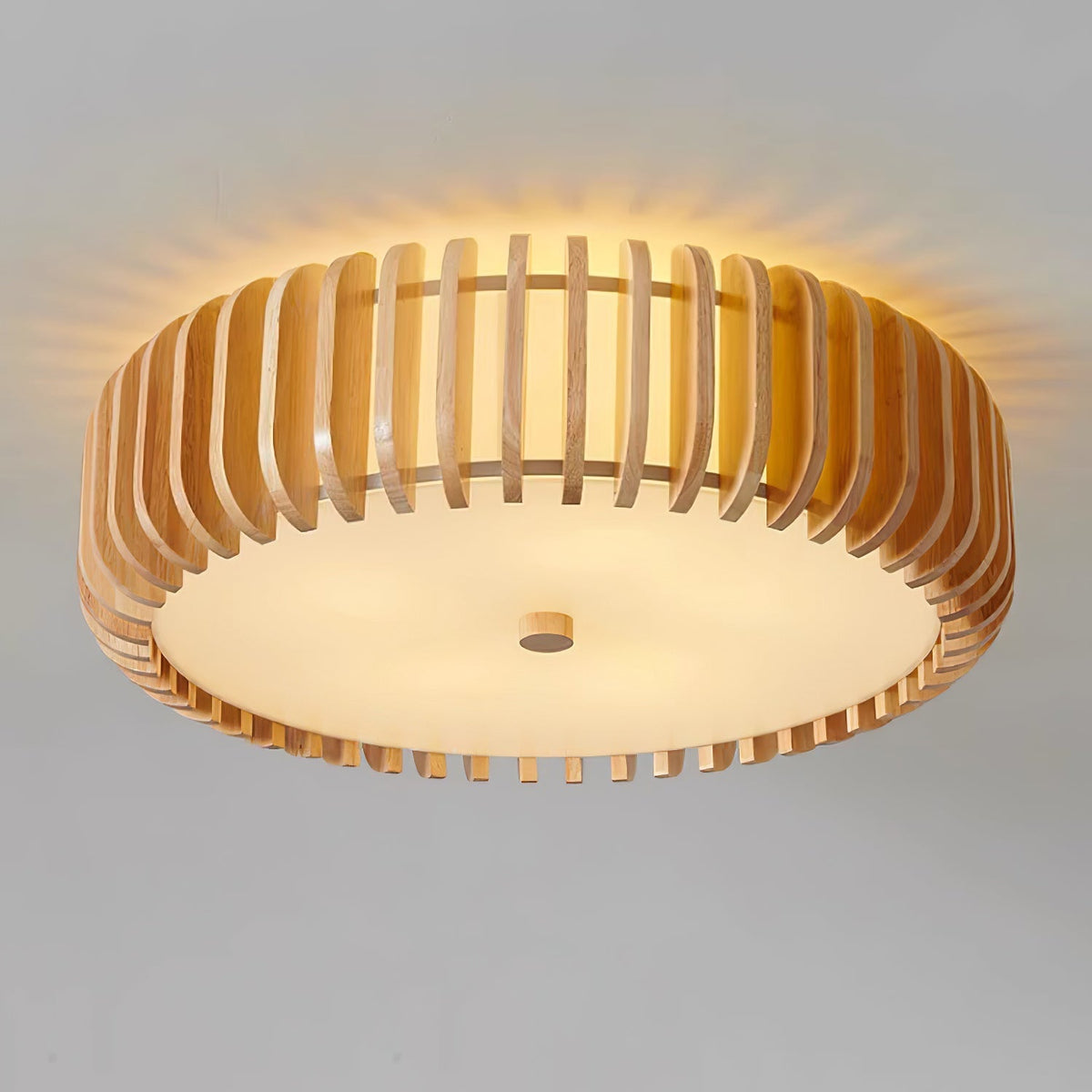 Gleniel Wood Ceiling Light-Moonnatur
