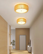 Gleniel Wood Ceiling Light-Moonnatur