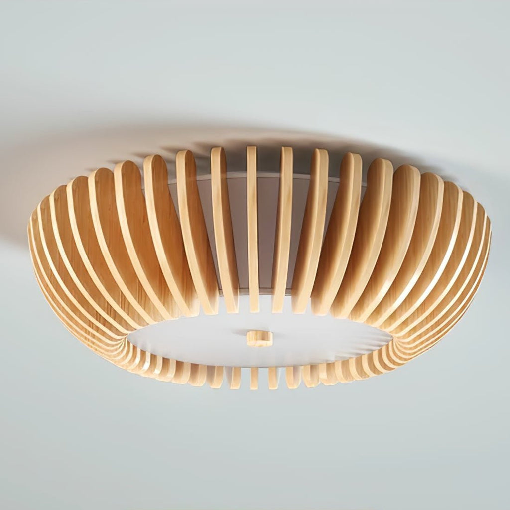 Gleniel Wood Ceiling Light-Moonnatur