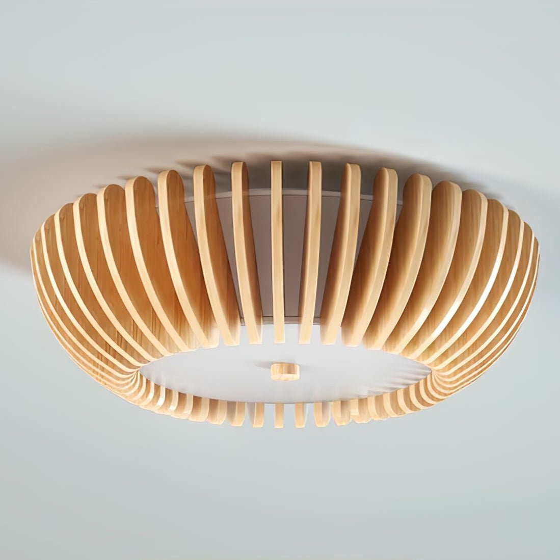 Gleniel Wood Ceiling Light-Moonnatur
