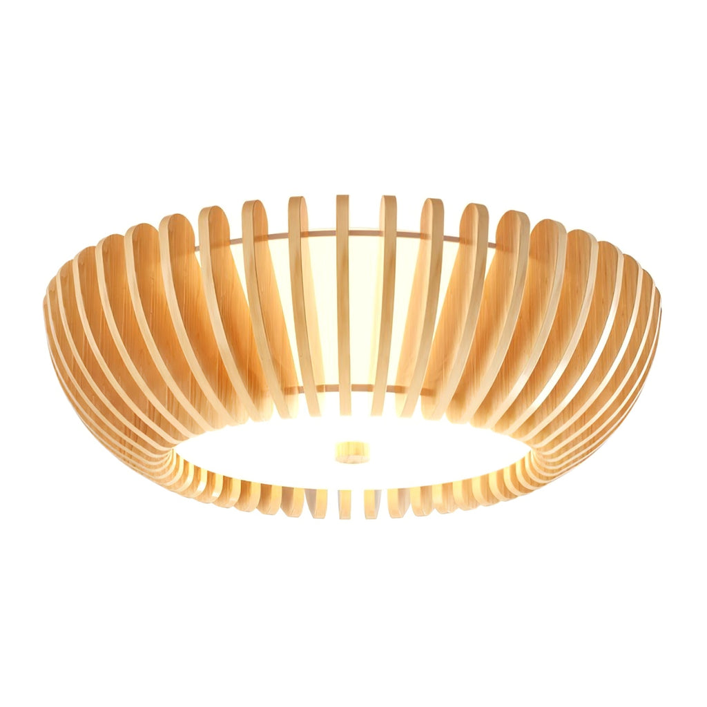 Gleniel Wood Ceiling Light-Moonnatur