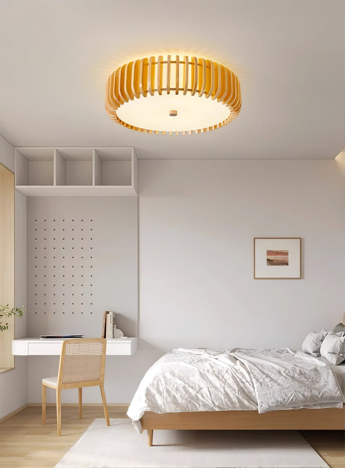 Gleniel Wood Ceiling Light-Moonnatur