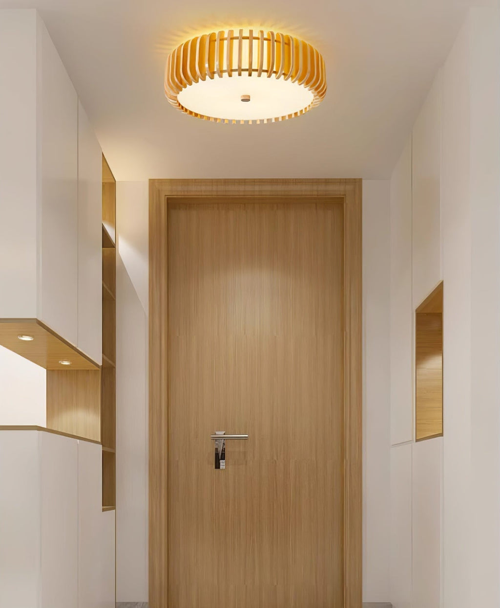 Gleniel Wood Ceiling Light-Moonnatur