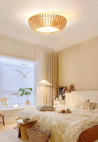 Gleniel Wood Ceiling Light-Moonnatur